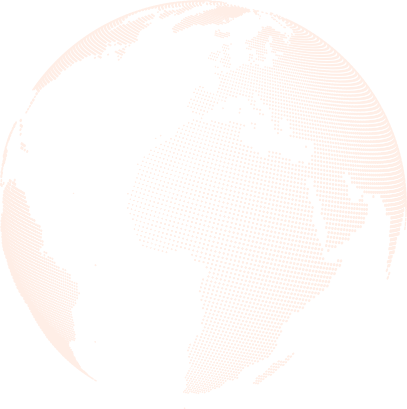 Global shipping network globe