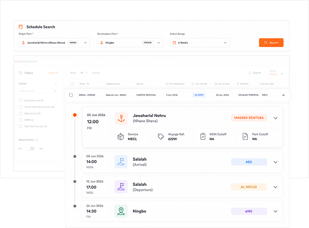 Schedule Search