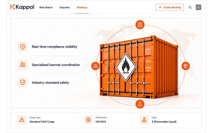 Standard HAZ Cargo with Smarter Coordination Mockup